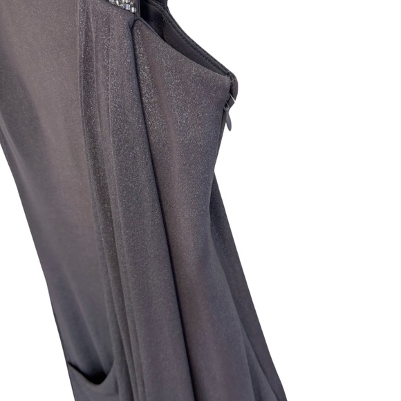 Shimmery Grey Cocktail Dress - Picture 3 of 5